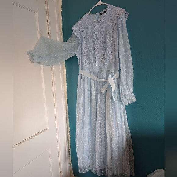 Light Blue Spring Dress - Picture 3 of 8